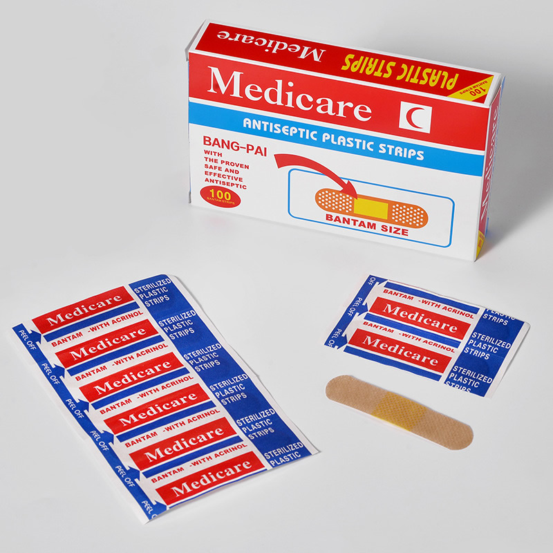 First Aid Kit - 100 Stks/doos Ademende Niet-Geweven Pleisters Verbanden