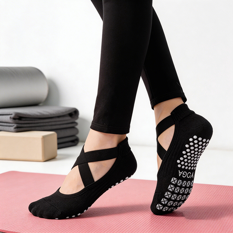 Medical Tape - Dames antislip yogasokken siliconen binnenkatoenen bandage