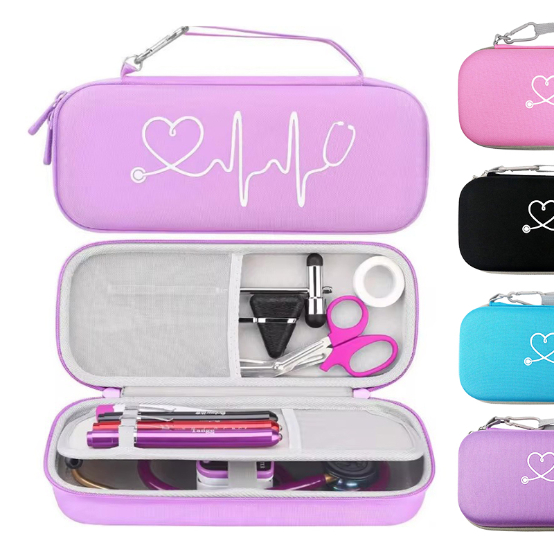 Stethoscope - Dubbellaagse lege noodhulp-mesh-tas EVA opbergtas voor