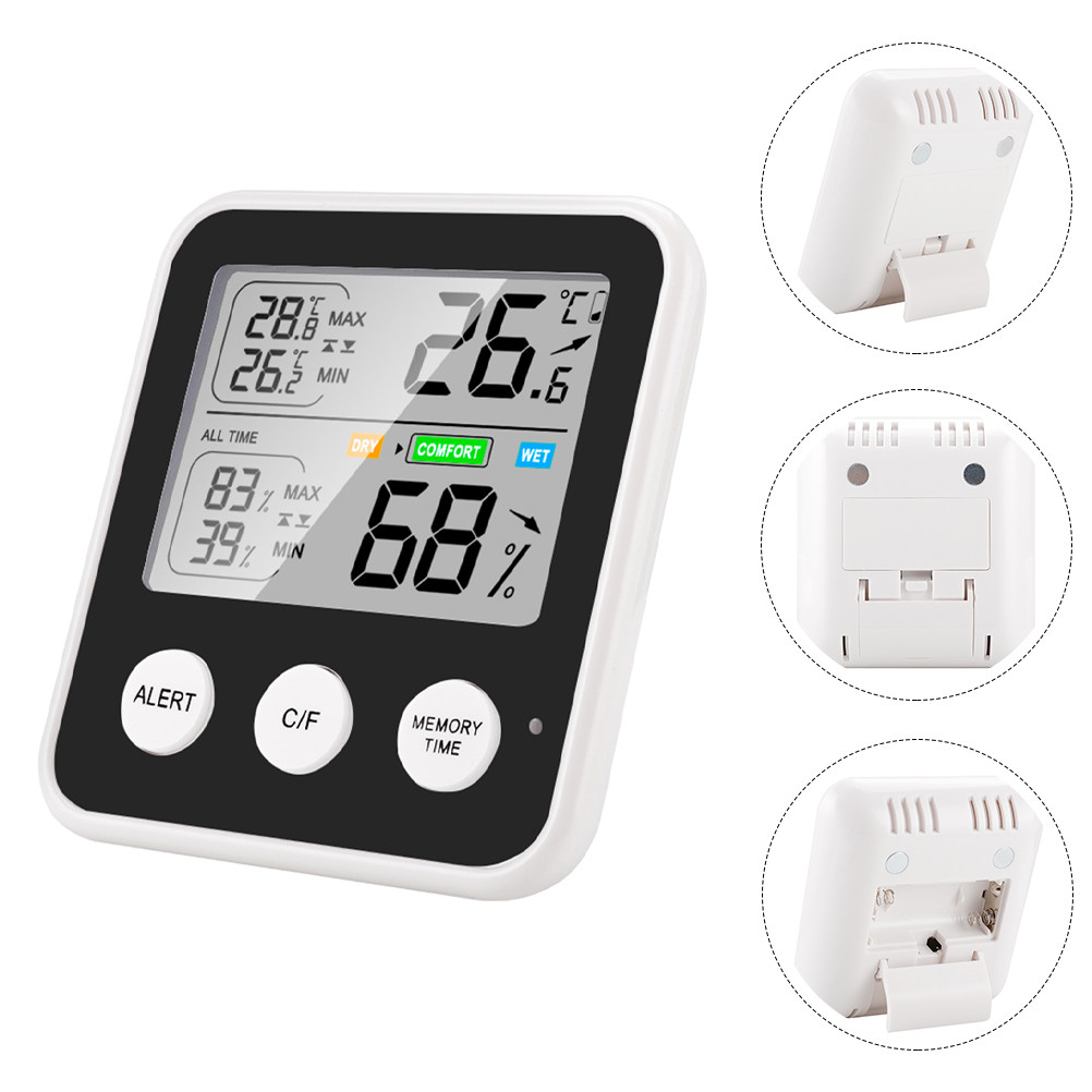 Thermometer Digital - Digitale huishoudelijke hygrometer en thermometer, compact