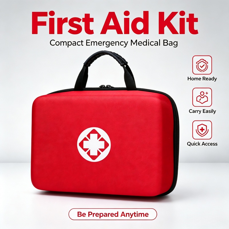 First Aid Kit - Draagbare EHBO-koffer met harde schaal, EVA