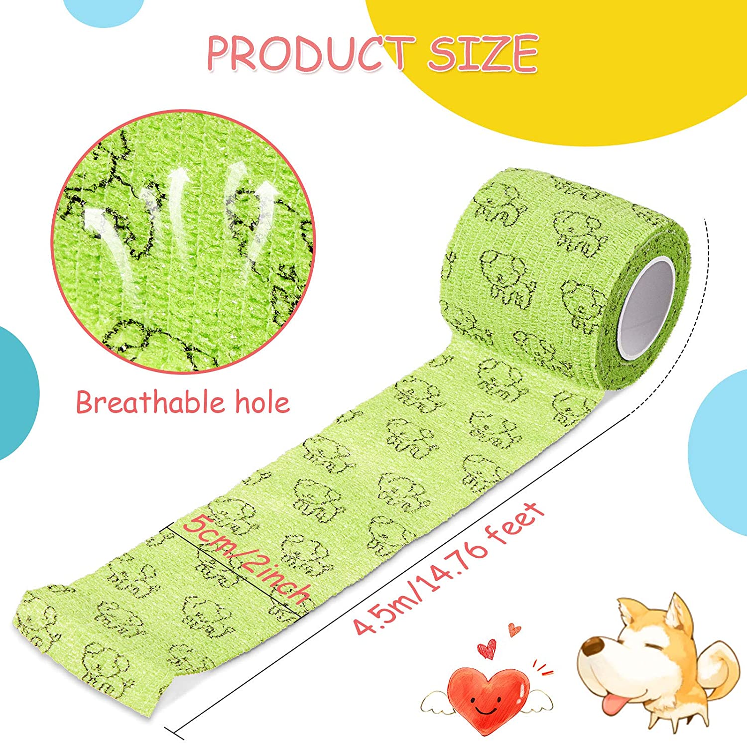 9 Stuks Dierenarts Wrap Zelfkl - Medical Tape recensie en prijs